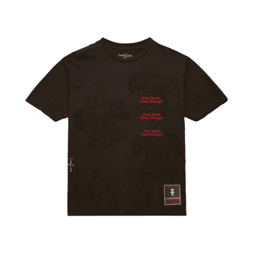 Travis Scott x M&N Georgia Bulldogs Seal Tee Brown